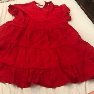 Size small red ruffle dress